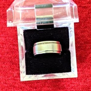 STEEL SPINNER WOMAN'S WEDDING BAND